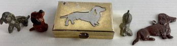 Miniatures And Small Metal Pill Holder For Dog Lovers