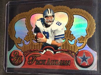 1997 Pacific Crown Royale Troy Aikman Die Cut Card - K