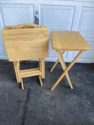 Wooden Folding TV Trays