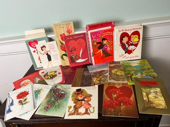 Large Collection Of Vintage Mid Century Cards For Husband