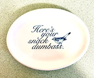 Snarky Snack Plate From Fishs Eddy