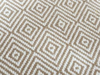 Set Of Three Cotton Herringbone Throw Rugs