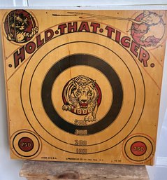 HOLD THAT TIGER Wooden Vintage Game Board / Target