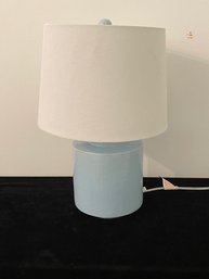 Blue Table Top Lamp With Shade