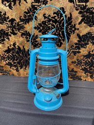 Vintage Baby Blue Oil Lantern