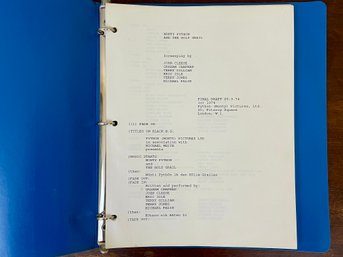 Monty Python And The Holy Grail, 1974 - Final Draft Screenplay