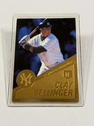 Danbury Mint 22kt Gold Leaf 1999 World Series NY Yankees Clay Ballinger Sealed