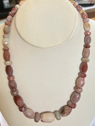 DESIGNER JAY KING STERLING SILVER FACETED AGATE? STONE NECKLACE