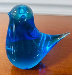 Bluebird Of Happiness Glass Figurine 3.5'