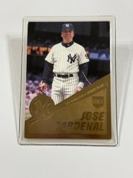 Danbury Mint 22kt Gold Leaf 1999 World Series NY Yankees Jose Cardenal Sealed