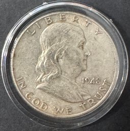 1948-D Ben Franklin Half Dollar