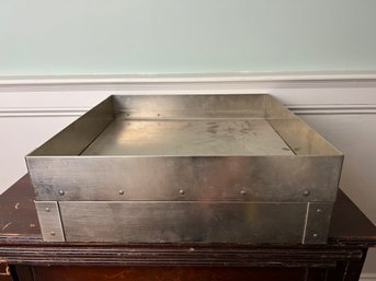 Pair Of Heavy Steel Organizing Trays (Lot 1 Of 2)