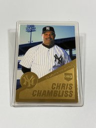 Danbury Mint 22kt Gold Leaf 1999 World Series NY Yankees Chris Chambliss Sealed