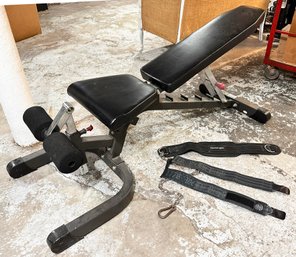 An Incline/Decline Bench And Various Braces