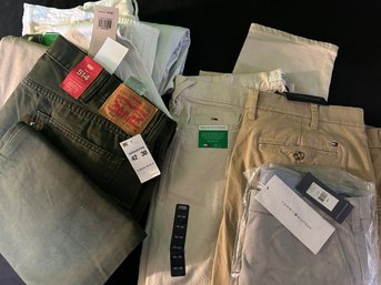 7 Pairs Of New Men's Jeans And Pants Size 40W X 30L- Hilfiger Brand