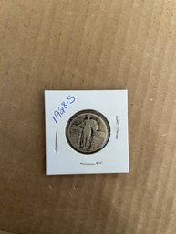 Beautiful 1928-S Standing Liberty Quarter, Silver Coin