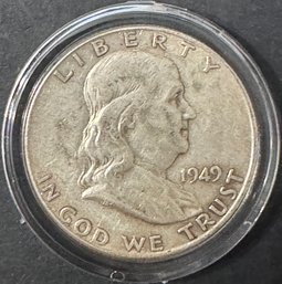 1949 Ben Franklin Half Dollar