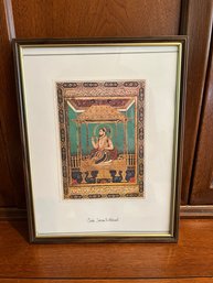 A Framed Print ' Shah Jahan Enthroned '