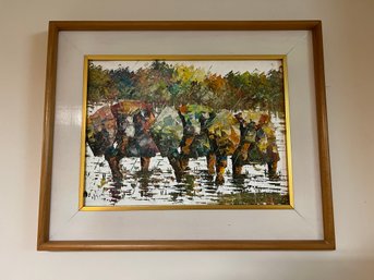 Interesting Framed Painting - Unsigned