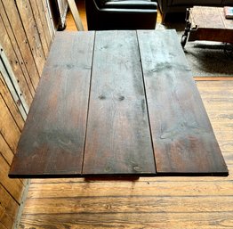 Vintage Barn Wood Table W/ Folding Wooden Stand