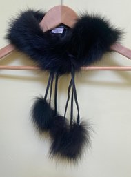 Mitchie's Fox Fur Collar Scarf