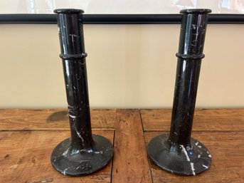 Bergdorf Goodman Made In Italy Marble Candlesticks