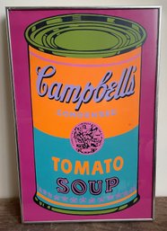 Framed CAMPBELLS TOMATO SOUP Andy Warhol Image