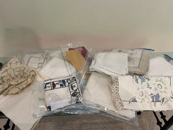 A Large Vintage Collection Of Table Linens - Mostly Napkins