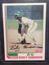 1982 Topps Rickey Henderson - K