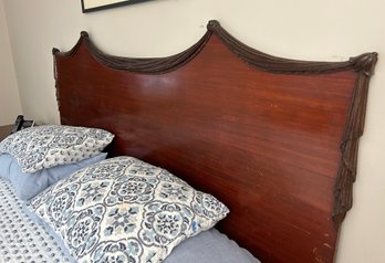 Vintage Rich Wood Headboard