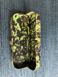 1920s Green And Black Celluloid Eyeglasses Case  6' X 2'