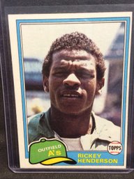 1981 Topps Rickey Henderson - K