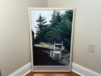 Andrew Wyeth 'Lawn Chair' Portland Museum Of Art Framed Poster