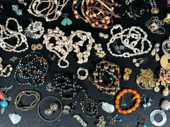 A Large Assortment Of Costume Jewelry