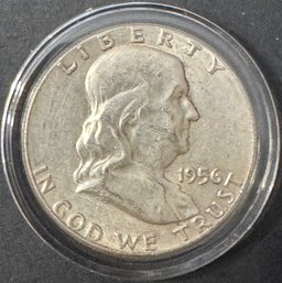 1956 Ben Franklin Half Dollar