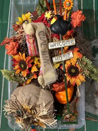 Huge Thanksgiving & Fall Decor Lot Including Lots Of New Items