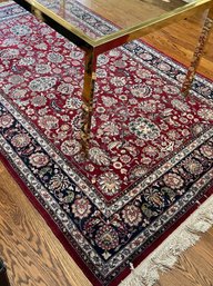 Area Carpet In Crimson & Navy Size 9 X 5.5