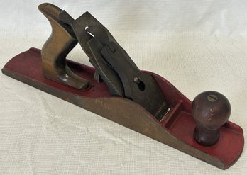 Large Early Vintage MODERN GRINDER MFG. CO. Cast Iron Wood Plane- Original Paint