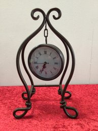 Hanging Clock With Decorative Stand