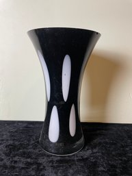 Black And White Glass Vase