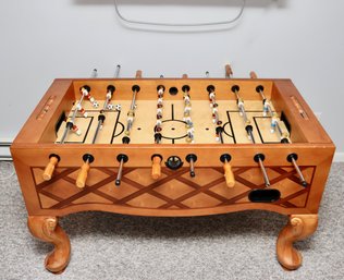 Berner Billiards Queen Anne Style Foosball Table With Traditional Wooden Cabinet And Legs