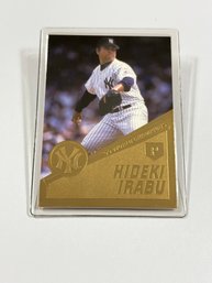 Danbury Mint 22kt Gold Leaf 1999 World Series NY Yankees Hideki Irabu Sealed