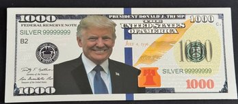 Trump Silver Colored Bill