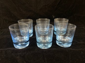 Set Of 6 Blue Rocks Glasses