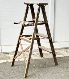 A Vintage Step Ladder - 1940's - Grand For Display!