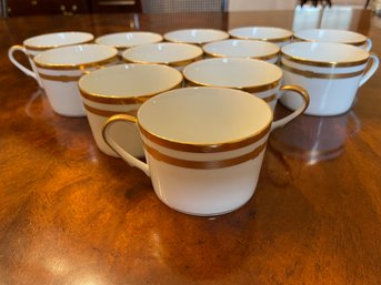 Christian Dior, Set Of 12 Fine China Cups.
