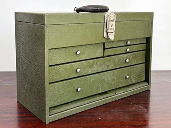 A Vintage Tackle, Or Tool Box