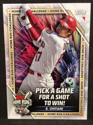 2023 Topps Home Run Challenge Shohei Ohtani - Unscratched - K