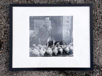An Original Photograph In Black Oak Frame - Chinatown