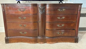 Vintage Serpentine Dresser